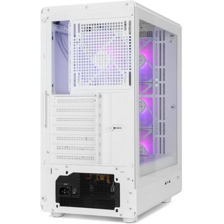 NOX Infinity IOTA Semitorre Blanca con Cristal Templado y ARGB